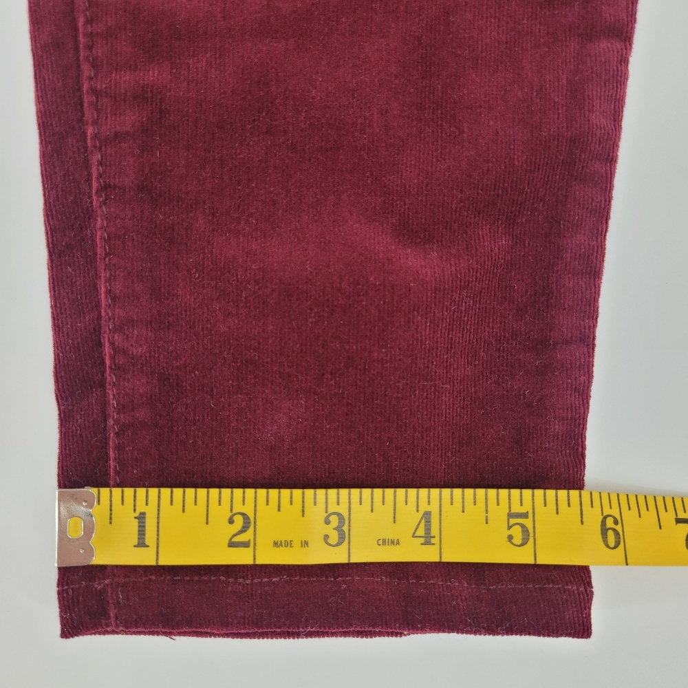 KUT FROM THE KLOTH Pants Diana Skinny Red Ruby Corduroy Cords Classic Size 4 - Picture 17 of 17